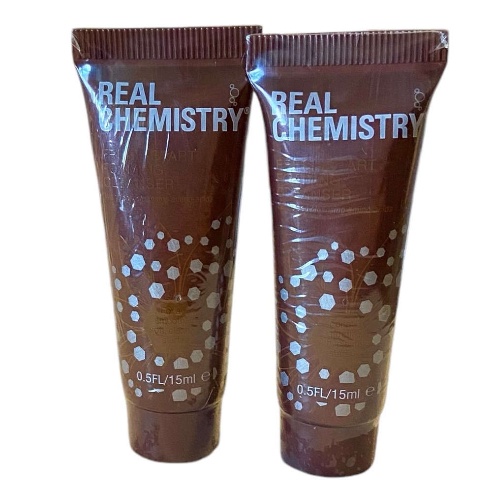 🦄 4/$20 x2 Real Chemistry Fresh-Start Foaming Cleanser Deluxe Sample 15 ml each